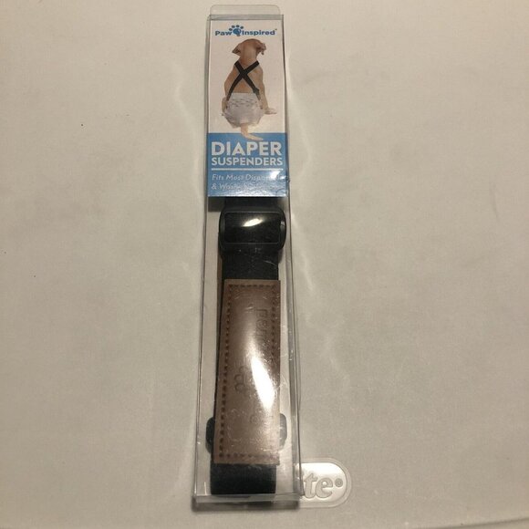 Paw Inspired Dog Diaper Suspenders Washable and Disposable Dog Diapers on Sz S-M - Picture 2 of 8